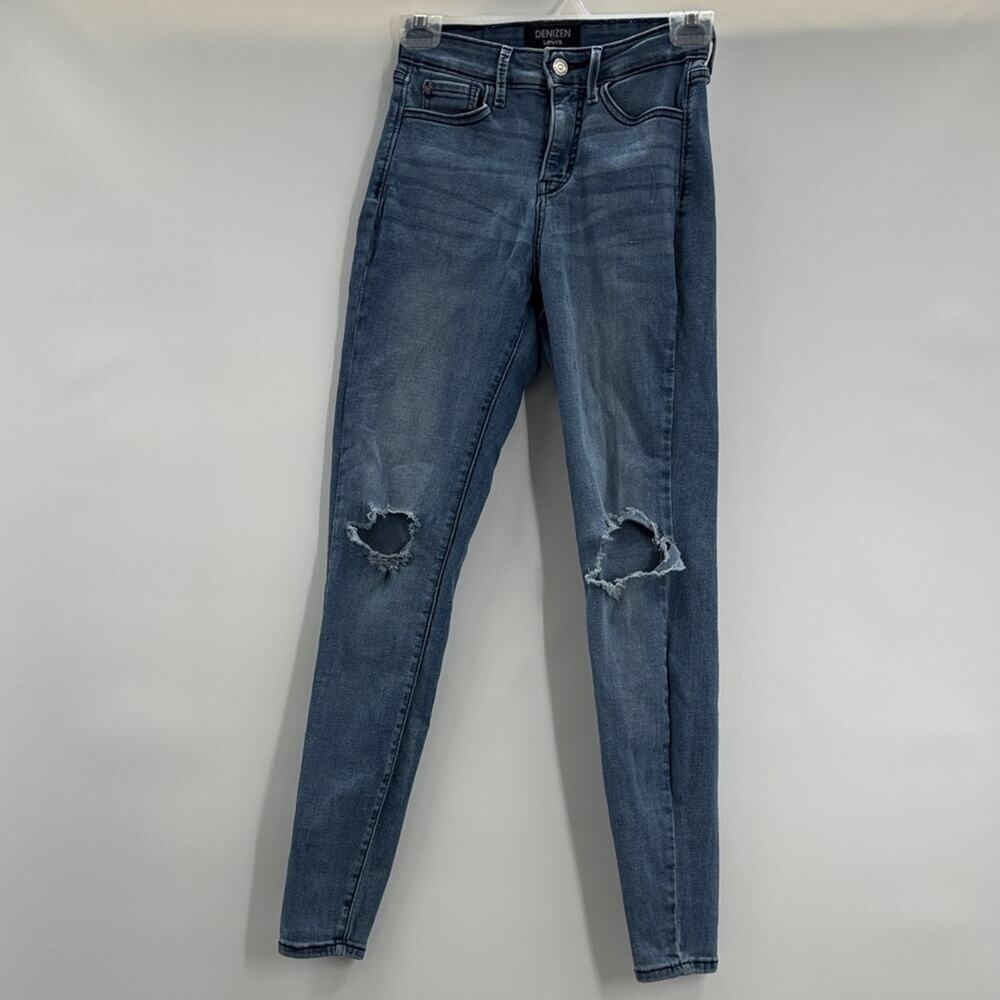 Denizen from Levi's Dark Blue High Rise Super Skinny Jeans Size 2 W26 Casual